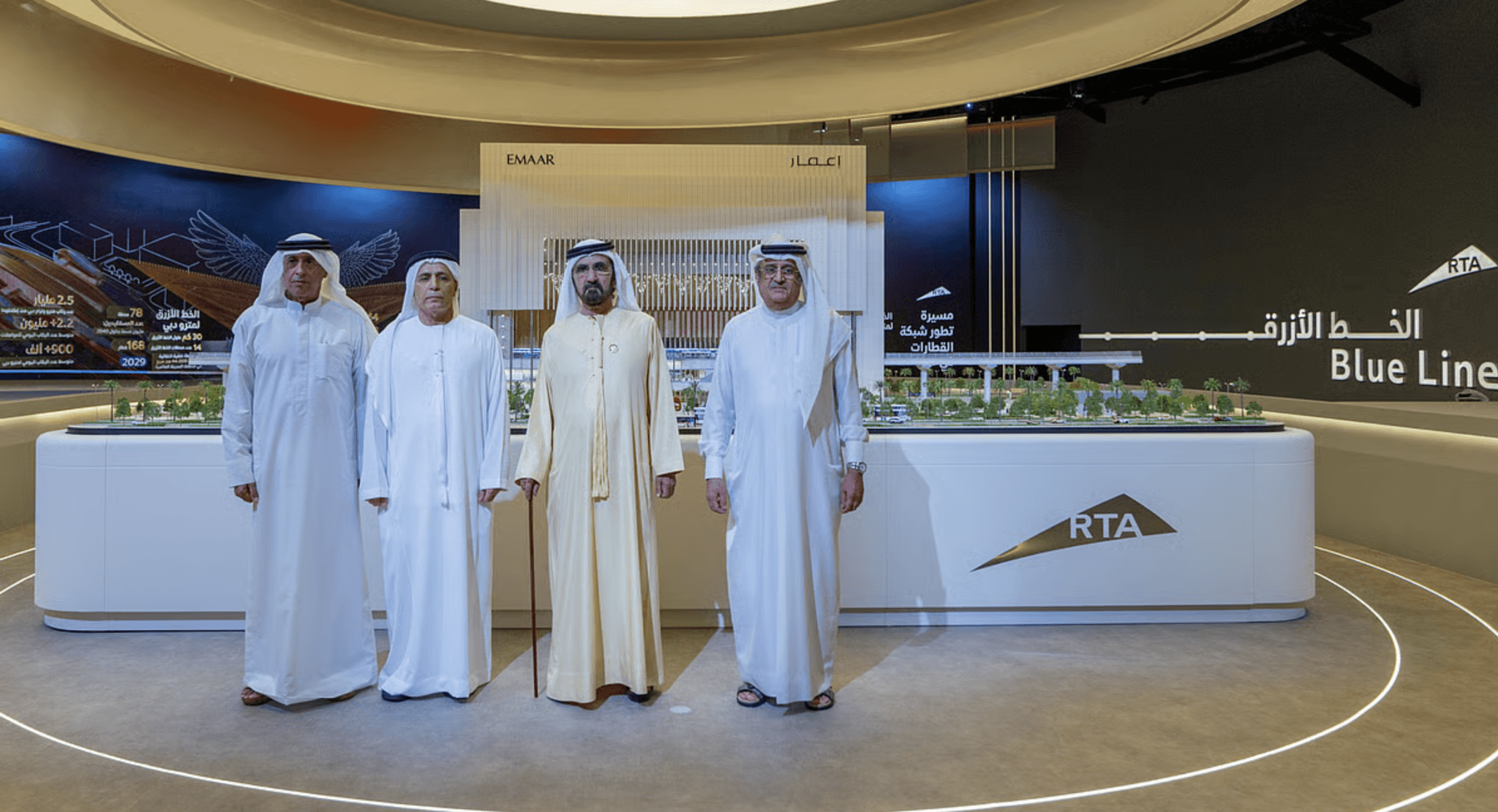 Dubai: Sheikh Mohammed lays foundation stone for first Blue Line Metro station