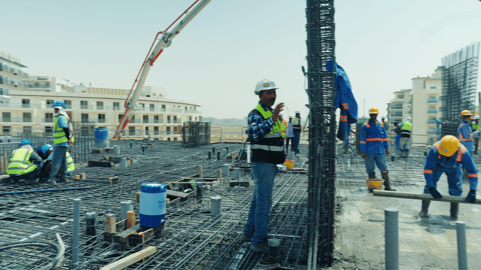 2nd Floor Slab Casting – Pour 1
